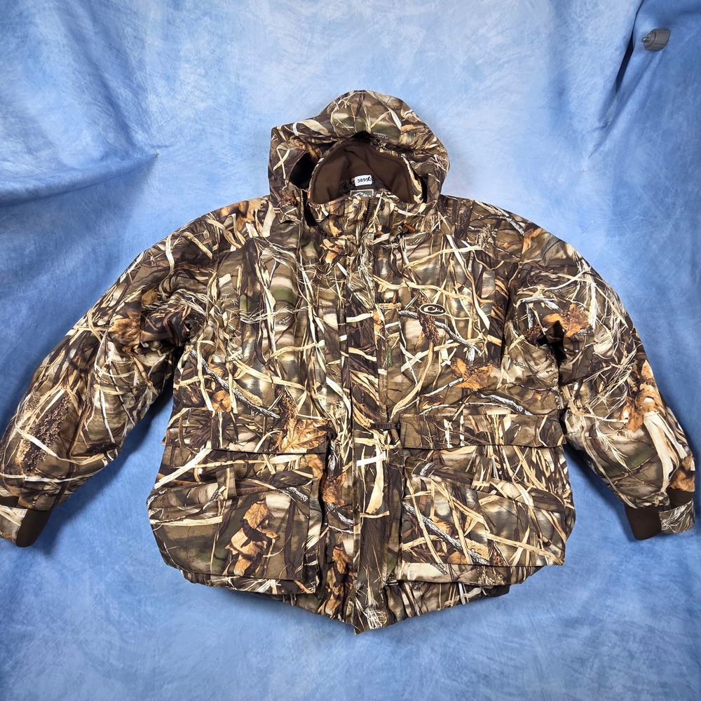 Drake Waterfowl Systems 3-in-1 Jacket Mens XXXL Advantage Max-4 HD Camo Parka